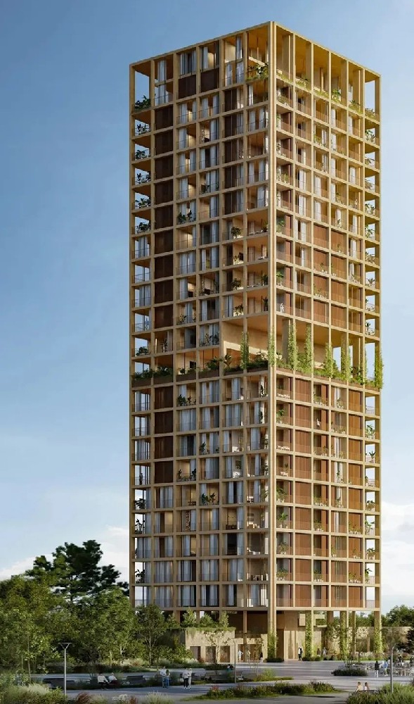 巴拉圭首都新地標(biāo)！一座網(wǎng)格化的摩天大樓